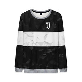 Мужской свитшот 3D с принтом Juventus 2018 White Line в Рязани, 100% полиэстер с мягким внутренним слоем | круглый вырез горловины, мягкая резинка на манжетах и поясе, свободная посадка по фигуре | Тематика изображения на принте: fc | juventus | спорт | спортивные | фк | футбол | футбольный клуб | ювентус