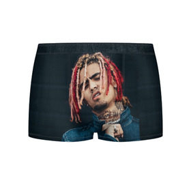 Мужские трусы 3D с принтом Lil Pump в Рязани, 50% хлопок, 50% полиэстер | классическая посадка, на поясе мягкая тканевая резинка | esketit | esskeetit | gang | lil | pump | rap | качер | лил | маленький | насос | памп | репер | рэпер | рэппер | с дредами | эшкере | эшкерее | эшкереее | эшкерееее | эщкере | эщкерее | эщкереее | эщкерееее