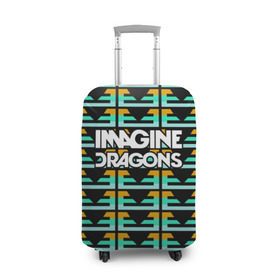 Чехол для чемодана 3D с принтом Imagine Dragons в Рязани, 86% полиэфир, 14% спандекс | двустороннее нанесение принта, прорези для ручек и колес | альтернативный | американская | группа | драгонс | имеджин | инди | индирок | поп | рок | электроник