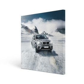 Холст квадратный с принтом BMW X5 в Рязани, 100% ПВХ |  | Тематика изображения на принте: auto | race | авто | автомобиль | бмв | бумер | бэха | гонки | марка | машина