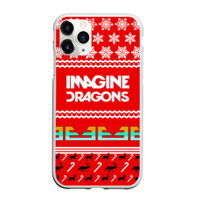 Чехол для iPhone 11 Pro матовый с принтом Праздничный Imagine Dragons в Рязани, Силикон |  | dragons | imagine | альтернативный | американская | арена | бэн макки | группа | драгонс | дэн | дэн рейнольдс | знак | имеджин | инди | индирок | красный | надпись | новогодний | новый год | поп | праздник