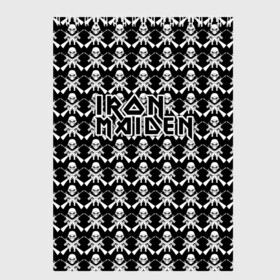 Скетчбук с принтом Iron Maiden в Рязани, 100% бумага
 | 48 листов, плотность листов — 100 г/м2, плотность картонной обложки — 250 г/м2. Листы скреплены сверху удобной пружинной спиралью | iron maiden | адриан смит | айрон мейден | гроза | группа | дэйв мюррей | железная дева | ирон майден | метал | мрачный | музыка | песни | рок | стив харрис | тяжелый | флаг | хеви | хевиметал