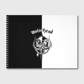 Альбом для рисования с принтом Motorhead в Рязани, 100% бумага
 | матовая бумага, плотность 200 мг. | larry wallis | lucas fox | motorhead | motrhead | группа | кэмпбелл | лемми | метал | микки ди | мотор хед | моторхед | рок | тейлор | фил | хард | хардрок | хеви | хевиметал