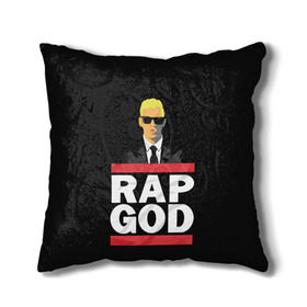 Подушка 3D с принтом Rap God Eminem в Рязани, наволочка – 100% полиэстер, наполнитель – холлофайбер (легкий наполнитель, не вызывает аллергию). | состоит из подушки и наволочки. Наволочка на молнии, легко снимается для стирки | actor | american rapper | composer | eminem | music | rap | rap god | record producer |   | актёр | американский | композитор | музыка | музыкальный продюсер | рэп | рэпер