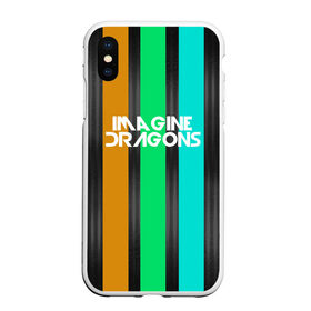 Чехол для iPhone XS Max матовый с принтом IMAGINE DRAGONS в Рязани, Силикон | Область печати: задняя сторона чехла, без боковых панелей | Тематика изображения на принте: evolve | imagine dragons | new age | абстракция | вокалист | геометрия | группа | драгонс | известные | линии | личности | надписи | полосы | реп | рок | триколор | фирменные цвета | яркие