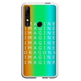 Чехол для Honor P Smart Z с принтом IMAGINE DRAGONS в Рязани, Силикон | Область печати: задняя сторона чехла, без боковых панелей | Тематика изображения на принте: evolve | imagine dragons | new age | вокалист | группа | драгонс | известные | личности | надписи | реп | рок | триколор | фирменные цвета | яркие