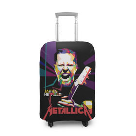 Чехол для чемодана 3D с принтом Metallica James Alan Hatfield в Рязани, 86% полиэфир, 14% спандекс | двустороннее нанесение принта, прорези для ручек и колес | alan | american | band | hard | hatfield | james | metal | metallica | rock | thrash | алан | американская | джеймс | метал группа | трэш метал | хард рок | хэтфилд