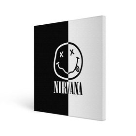 Холст квадратный с принтом Nirvana в Рязани, 100% ПВХ |  | cobain | kurt | nirvana | альтернативный | гранж | грол | группа | дональд | кобейн | курт | музыка | музыкант | надпись | нервана | нирвана | новоселич | певец | рок | смайл | смайлик | солист | язык