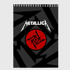 Скетчбук с принтом Metallica в Рязани, 100% бумага
 | 48 листов, плотность листов — 100 г/м2, плотность картонной обложки — 250 г/м2. Листы скреплены сверху удобной пружинной спиралью | american | band | cliff burton | dave mustaine | hard | james hatfield | jason newsted | kirk hammett | lars ulrich | metal | metallica | robert trujillo | rock | ron mcgowney | thrash | американская | джеймс хэтфилд | ларс ул | метал группа | трэш метал 