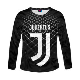 Женский лонгслив 3D с принтом Juventus 2018 Line в Рязани, 100% полиэстер | длинные рукава, круглый вырез горловины, полуприлегающий силуэт | fc | juventus | спорт | спортивные | фк | футбол | ювентус