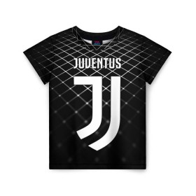 Детская футболка 3D с принтом Juventus 2018 Line в Рязани, 100% гипоаллергенный полиэфир | прямой крой, круглый вырез горловины, длина до линии бедер, чуть спущенное плечо, ткань немного тянется | fc | juventus | спорт | спортивные | фк | футбол | ювентус