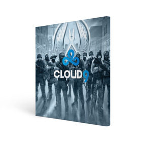 Холст квадратный с принтом CLOUD 9 CS GO в Рязани, 100% ПВХ |  | cloud 9 | counter strike | cs go | esports | team | известные | киберспорт | мировые | спорт