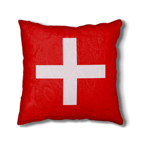 Подушка 3D с принтом Швейцария в Рязани, наволочка – 100% полиэстер, наполнитель – холлофайбер (легкий наполнитель, не вызывает аллергию). | состоит из подушки и наволочки. Наволочка на молнии, легко снимается для стирки | мир | страна | швейцария