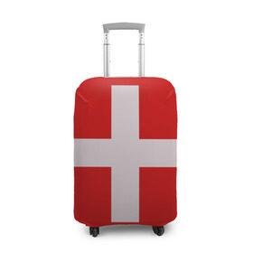 Чехол для чемодана 3D с принтом Швейцария в Рязани, 86% полиэфир, 14% спандекс | двустороннее нанесение принта, прорези для ручек и колес | мир | страна | швейцария