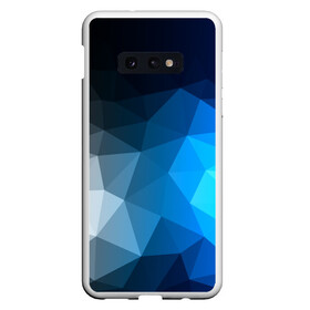 Чехол для Samsung S10E с принтом Gray&Blue collection abstract в Рязани, Силикон | Область печати: задняя сторона чехла, без боковых панелей | abstraction | geometry | polygon | абстракция | геометрия | грань | краски | кубик | кубики | линии | мозаика | полигон | разноцветные | ребро | текстура | тени | узор