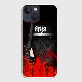 Чехол для iPhone 13 mini с принтом Ария в Рязани,  |  | logo | metal | music | rock | ария | лого | логотип | метал | музыка | рок