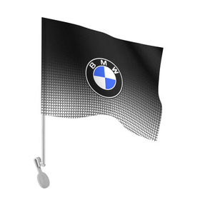 Флаг для автомобиля с принтом BMW 2018 Black and White IV в Рязани, 100% полиэстер | Размер: 30*21 см | Тематика изображения на принте: bmw | автомобильные | бмв | машины