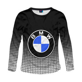 Женский лонгслив 3D с принтом BMW 2018 Black and White IV в Рязани, 100% полиэстер | длинные рукава, круглый вырез горловины, полуприлегающий силуэт | bmw | автомобильные | бмв | машины
