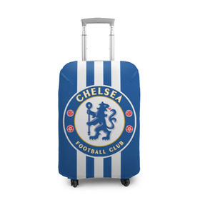 Чехол для чемодана 3D с принтом Chelsea 2018 White Line в Рязани, 86% полиэфир, 14% спандекс | двустороннее нанесение принта, прорези для ручек и колес | chelsea | спорт | спортивные | футбол | футбольный клуб | челси