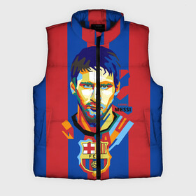 Мужской жилет утепленный 3D с принтом Lionel Messi в Рязани,  |  | barcelona | lionel | messi | барселона | лионель | месси | поп арт