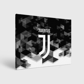 Холст прямоугольный с принтом JUVENTUS / ЮВЕНТУС GEOMETRY SPORT в Рязани, 100% ПВХ |  | juventus | спорт | спортивные | футбол | футбольный клуб | ювентус