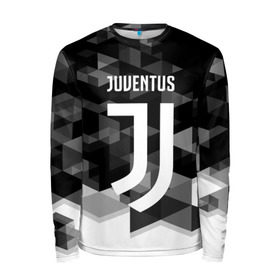 Мужской лонгслив 3D с принтом Juventus 2018 Geometry Sport в Рязани, 100% полиэстер | длинные рукава, круглый вырез горловины, полуприлегающий силуэт | juventus | спорт | спортивные | футбол | футбольный клуб | ювентус