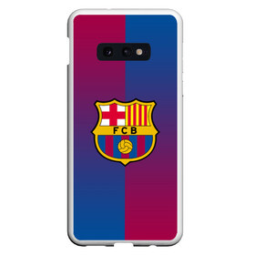 Чехол для Samsung S10E с принтом FC BARCELONA (BARCA) ФК БАРСЕЛОНА в Рязани, Силикон | Область печати: задняя сторона чехла, без боковых панелей | fc | fc barcelona | fcb | fly emirates | ronaldo | абстракция | барселона | геометрия | зож | клуб | линии | месси | модные | мяч | реал мадрид | спорт | спортивные | тренды | футбол | футбольный клуб | эмблема