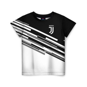 Детская футболка 3D с принтом Juventus 2018 Line в Рязани, 100% гипоаллергенный полиэфир | прямой крой, круглый вырез горловины, длина до линии бедер, чуть спущенное плечо, ткань немного тянется | fly emirates | juventus | ronaldo | клуб | линии | мода | модные | мяч | реал мадрид | спорт | спортивные | стиль | футбол | футбольный клуб | экстрим | эмблема | ювентус