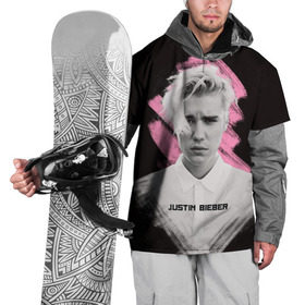 Накидка на куртку 3D с принтом Justin Bieber / Pink splash в Рязани, 100% полиэстер |  | bieber | justin bieber | бибер | джастин бибер