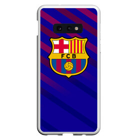 Чехол для Samsung S10E с принтом FC Barcelona в Рязани, Силикон | Область печати: задняя сторона чехла, без боковых панелей | barcelona | football | logo | spain | sport | арт | барселона | испания | лига | лого | спорт | текстура | фк | футбол | футбольный клуб | эмблема