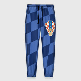 Мужские брюки 3D с принтом Хорватия, форма в Рязани, 100% полиэстер | манжеты по низу, эластичный пояс регулируется шнурком, по бокам два кармана без застежек, внутренняя часть кармана из мелкой сетки | croatia | fc | fifa | football | national team | uniform | сборная | фифа | фк | форма | футбол | хорватия