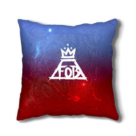 Подушка 3D с принтом FALL OUT BOY SPACE COLLECTION в Рязани, наволочка – 100% полиэстер, наполнитель – холлофайбер (легкий наполнитель, не вызывает аллергию). | состоит из подушки и наволочки. Наволочка на молнии, легко снимается для стирки | fall out boy | logo | music | pop | rock | альтернатива | металл | музыка | музыкальный | поп | рок