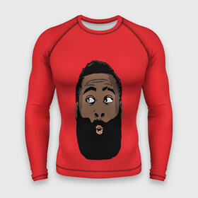 Мужской рашгард 3D с принтом James Harden в Рязани,  |  | 13 | fear the beard | houston rockets | mvp | nba | баскетбол | джеймс харден | нба | хьюстон рокетс