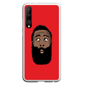 Чехол для Honor P30 с принтом James Harden в Рязани, Силикон | Область печати: задняя сторона чехла, без боковых панелей | Тематика изображения на принте: 13 | fear the beard | houston rockets | mvp | nba | баскетбол | джеймс харден | нба | хьюстон рокетс