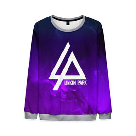 Мужской свитшот 3D с принтом LINKIN PARK SPACE COLOR 2018 в Рязани, 100% полиэстер с мягким внутренним слоем | круглый вырез горловины, мягкая резинка на манжетах и поясе, свободная посадка по фигуре | linkin park | logo | music | pop | rock | альтернатива | металл | музыка | музыкальный | поп | рок | честер беннингтон