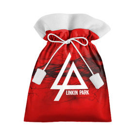 Подарочный 3D мешок с принтом LINKIN PARK lightning red в Рязани, 100% полиэстер | Размер: 29*39 см | Тематика изображения на принте: linkin park | logo | music | pop | rock | альтернатива | металл | музыка | музыкальный | поп | рок | честер беннингтон