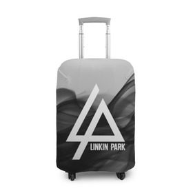Чехол для чемодана 3D с принтом LINKIN PARK SMOKE GRAY 2018 в Рязани, 86% полиэфир, 14% спандекс | двустороннее нанесение принта, прорези для ручек и колес | linkin park | logo | music | pop | rock | альтернатива | металл | музыка | музыкальный | поп | рок | честер беннингтон