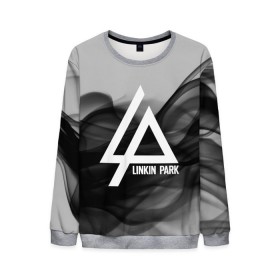 Мужской свитшот 3D с принтом LINKIN PARK SMOKE GRAY 2018 в Рязани, 100% полиэстер с мягким внутренним слоем | круглый вырез горловины, мягкая резинка на манжетах и поясе, свободная посадка по фигуре | linkin park | logo | music | pop | rock | альтернатива | металл | музыка | музыкальный | поп | рок | честер беннингтон