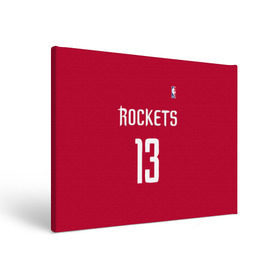 Холст прямоугольный с принтом Houston Rockets в Рязани, 100% ПВХ |  | 13 | fear the beard | houston rockets | nba | rise sports | баскетбол | баскетбольная | джеймс харден | нба | номер | спортивная | форма | хьюстон рокетс