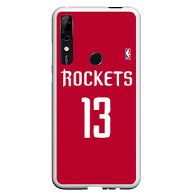 Чехол для Honor P Smart Z с принтом Houston Rockets в Рязани, Силикон | Область печати: задняя сторона чехла, без боковых панелей | Тематика изображения на принте: 13 | fear the beard | houston rockets | nba | rise sports | баскетбол | баскетбольная | джеймс харден | нба | номер | спортивная | форма | хьюстон рокетс