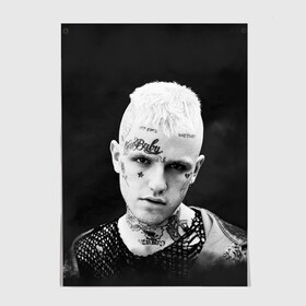 Постер с принтом Rip Peep в Рязани, 100% бумага
 | бумага, плотность 150 мг. Матовая, но за счет высокого коэффициента гладкости имеет небольшой блеск и дает на свету блики, но в отличии от глянцевой бумаги не покрыта лаком | lil peep | rap | густав ор | лил пип | рэп