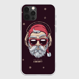 Чехол для iPhone 12 Pro Max с принтом Who was a bad boy? в Рязани, Силикон |  | bad | beard | boy | christmas | hipster | new year | santa | борода | дед мороз | новый год | рождество | санта | хипстер