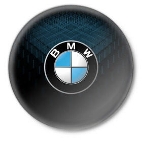Значок с принтом BMW 2018 Blue Line в Рязани,  металл | круглая форма, металлическая застежка в виде булавки | Тематика изображения на принте: bmw | bmw motorsport | bmw performance | carbon | m | motorsport | performance | sport | бмв | карбон | моторспорт | спорт