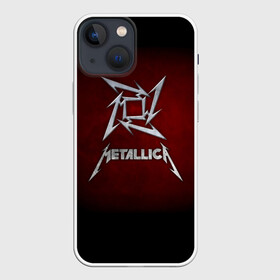 Чехол для iPhone 13 mini с принтом Metallica в Рязани,  |  | metallica | группа | джеймс хэтфилд | кирк хэмметт | ларс ульрих | метал | металика | металлика | миталика | музыка | роберт трухильо | рок | трэш | трэшметал | хард | хардрок | хеви | хевиметал