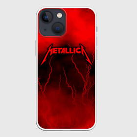 Чехол для iPhone 13 mini с принтом Metallica в Рязани,  |  | metallica | группа | джеймс хэтфилд | кирк хэмметт | ларс ульрих | метал | металика | металлика | миталика | музыка | роберт трухильо | рок | трэш | трэшметал | хард | хардрок | хеви | хевиметал