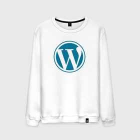 Мужской свитшот хлопок с принтом WordPress CMS в Рязани, 100% хлопок |  | wordpress | вордпрес | вордпресс