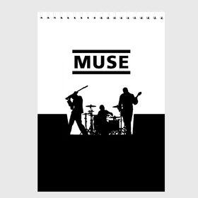 Скетчбук с принтом Muse в Рязани, 100% бумага
 | 48 листов, плотность листов — 100 г/м2, плотность картонной обложки — 250 г/м2. Листы скреплены сверху удобной пружинной спиралью | muse | альтернативный | группа | доминик ховард | крис уолстенхолм | мосе | моус | моусе | муз | муза | музе | музыка | мусе | мэттью беллами | прогрессивный | рок | симфонический | спейс | спейсрок