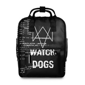 Женский рюкзак 3D с принтом Wath dogs 2 Хакер в Рязани, 100% полиэстер | лямки с регулируемой длиной, сверху ручки, чтобы рюкзак нести как сумку. Основное отделение закрывается на молнию, как и внешний карман. Внутри два дополнительных кармана, один из которых закрывается на молнию. По бокам два дополнительных кармашка, куда поместится маленькая бутылочка
 | game | wath dogs 2 | город | девушка | дрон | игры | компьютеры | маркус | пистолет | телефон | технологии | хакер