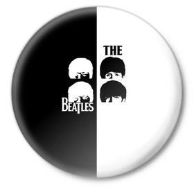 Значок с принтом The Beatles в Рязани,  металл | круглая форма, металлическая застежка в виде булавки | beatles | the beatles | бителз | бителс | битлз | битлс | битлы | группа | джон леннон | джордж харрисон | жуки | зе | ливерпульская четвёрка | мерсибит | пол маккартни | поп | ринго старр | рок