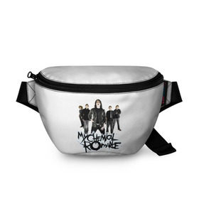 Поясная сумка 3D с принтом Группа My Chemical Romance в Рязани, 100% полиэстер | плотная ткань, ремень с регулируемой длиной, внутри несколько карманов для мелочей, основное отделение и карман с обратной стороны сумки застегиваются на молнию | gerard way | mcr | my chemical romance | альтернативный | группа | джерард уэй | май кемикал романс | мкр | мой химический роман | мхр | мцр | панк | поп | поппанк | рок | рэй торо